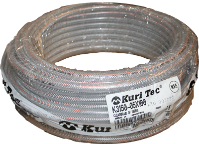 1/2"ID x 3/4" OD Braided PVC Tubing