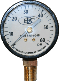60lb Gauge  1/4" MPT Right Hand