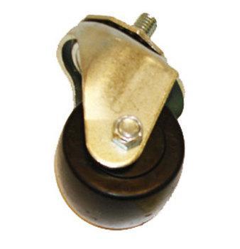 CASTOR 2-1/2 W/O BRAKE SILVER 1/2"-13 X 1" STEM X 1-3/4"WIDE