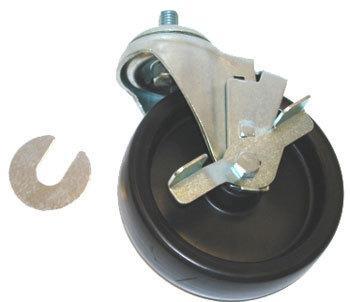CASTOR 5" W/BRAKE 1/2"-13 X 3/4" STEM & 1 SHIM