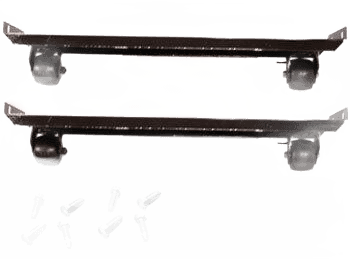 CASTOR KIT 2-1/2" 34-1/4"FRAME SET/4  T-36GC, TD-36-12 BLK