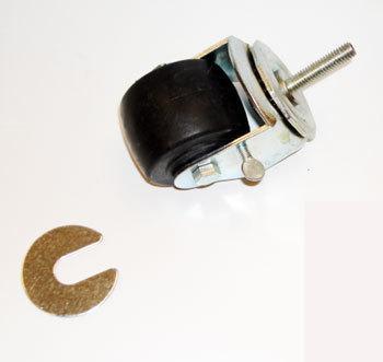 CASTOR KIT 2-1/2"GDM-41CPT-48 2BASE,4CASTER,4WASHER,4NUTSILV