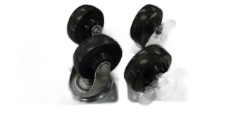 CASTOR KIT 4" TRCB SET/6 SWIVEL
