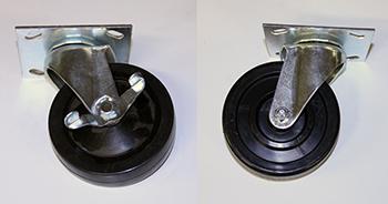 CASTOR KIT 5" SWIVEL SET/4