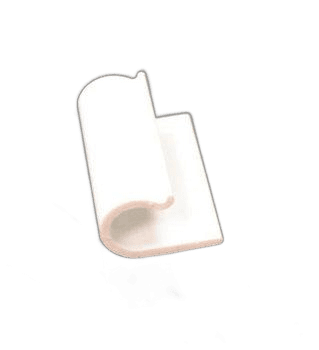 CLIP, TRUETRAC RETAINER 1 1/4" #2777, WHITE