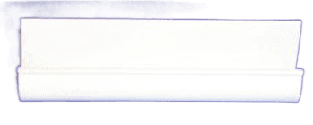 CLIP, TRUETRAC RETAINER 2 1/2" WHITE,  UPS PARTS ONLY