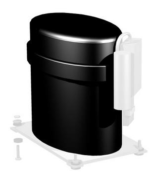 COMP, HG391CR-205-A4 HGA9443YXA R134a 115V 60HZ