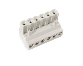 CONNECTOR, OMC1F06001-G 6-POLE GRAY, LAE
