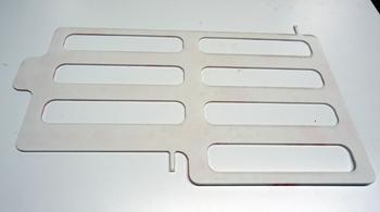 DIVIDER, BIN 1/8" X 11-7/32" X 18-1/2" CLEAR POLYCARGONATE