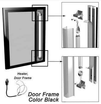 DOOR ASM GDM-23F-2 LH TOP BLK 115V 26 5/8"W X 27 1/8"