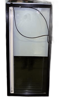 DOOR ASM GDM-72 RH BLK IDL 115V 76"cord 25 5/8" X 54 1/4"