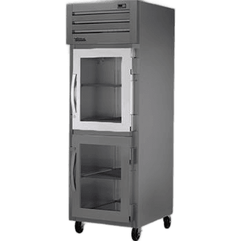 DOOR ASM STR HALF GLASS TR/BL