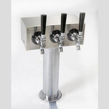 DRAFT TOWER-BEER 3" T-TOWER 3-FAU SS BLK-HNDL 153-A3