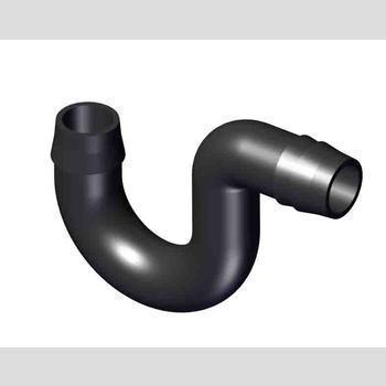 DRAIN TRAP, 90 DEGREES BLK, HIGH DENSITY POLYETHELENE