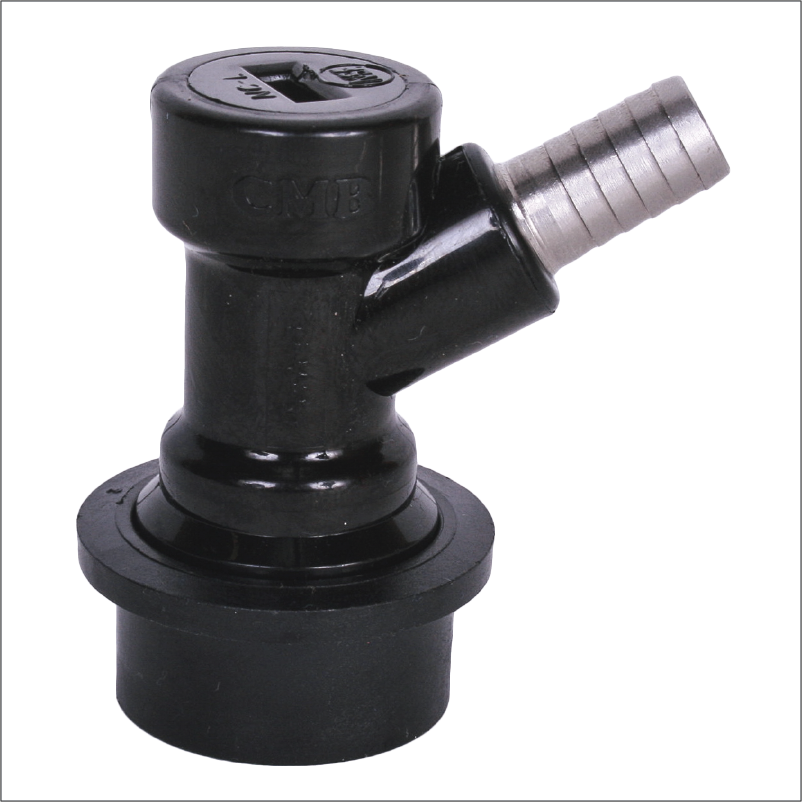 Disconnect Liquid 3/8" barbed ball lock