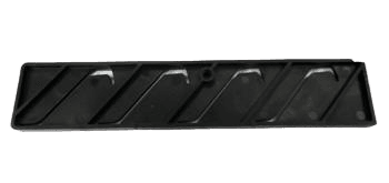 END, GRILL BLK 9 3/4" 4 LOUVERS