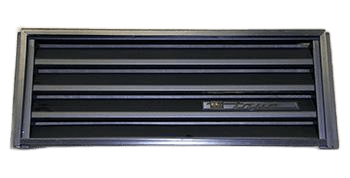 GRILL ASM TVM-400 BLK RH 24 11/16" W X 9-1/4"H