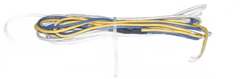 HEATER WIRE GL BRAID 102" 220V 3.5W/FT 48" YELLOW/BLUE LEADS