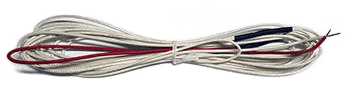HEATER WIRE GL BRAID 133" 115V 1.7W/FT 18" RED/WHT LEADS