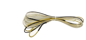 HEATER WIRE GL BRAID 216" 220V 5W/FT 48" YELLOW/BLACK LEADS