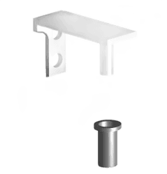 HINGE KIT DOOR TOP RH WITH ROUTED EDGE GDM-10RF/12RF