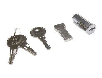 LOCK, REMOVABLE PLUG/CYLINDER 1)T-42 KEY, 1)T-42A KEY, CAM