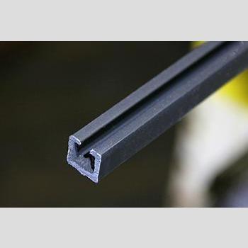 LOUVER TRIM BTM, 75 3/4 BLACK ANODIZED