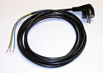 POWER CORD, 138" EUROPEAN 17/3 (3G1.0) SJT (H05VV-F)