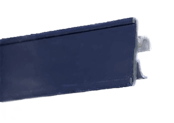 PROD ID STRIP, ALUM SHELF 23" BLK PRICE STRIPS--4'