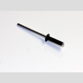 RIVET, AB4-6ABL 1/8" DIA BLK ALUM .313-.375