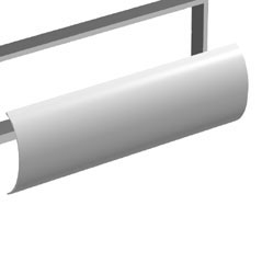 S 19/23 PLAIN WHT BUBBLE SIGN PANEL, GDM-19/23