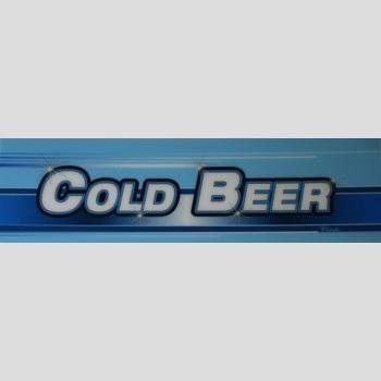 S 26RF COLD BEER BLUE (S-BCB) SIGN PANEL, GDM-26RF