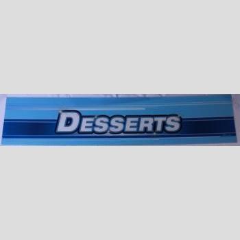 S 33 DESSERTS BLUE (S-BD) SIGN PANEL, GDM-33