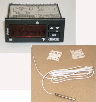 TEMP CONTROL, ELECTRONIC DIXEL XR10C-4P1F1, COMPLETE W/ PROBE