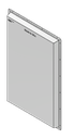 Door pan Perlick 20" x 30.25" Stainless Steel Replacement