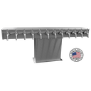 12 Product S/S T Tower - Glycol SuperChill - Stainless Steel Forward Sealing Faucets