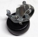 CASTOR 2" W/BRAKE 3/8" - 16 X 1-1/2" STEM