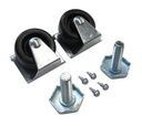 CASTOR KIT 2" W/ (2)7/8" STEM 2)1/2" LEG LEVELERS