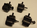 CASTOR KIT 2" W/1/2"STEM SET/4 4)830230 CASTOR 4)891336 SHIM