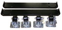 CASTOR KIT 3-1/2" SET/4 ON FRAME. 700LB HEAVY DUTY