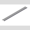 COVER, PLASTIC PREFAB GRAY 21 11/16", TOP/BTM FULL/HALF D