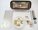 DIPPER WELL 10" STAINLESS W/INSTALLATION KIT (IN 1 BOX)