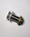 Drain Fitting 1/2" NPT x 2" Threaded W/Nut S/S