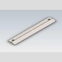 GLASS INSERT HOLDER BLK ALUM ALL SLIDE DOORS