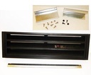 GRILL RETRO KIT GDM-10PT/12PT LT BLK PLASTIC W/MTNG KIT