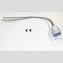 LAMPHOLDER, 542 KULKA MEDIUM BI PIN SPRING W/ 9" TIN DIPPED