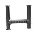 Pipe Tower 6" Dia SS 16 Product (8Back to Back) H- Glycol SuperChill - SS Faucets