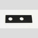 PLASTIC, #125, 2 7/16" 2 HOLES DOOR SHIM