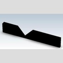 PLASTIC, #3792, 3" NOTCHED