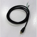 POWER CORD, 108" NEMA 5-15P 16/3 SJT